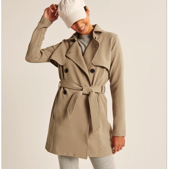 Abercrombie & Fitch Jackets & Blazers - Abercrombie & Fitch Drapey Classic Trench Coat